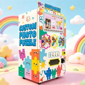 puzzle vending machine in an Italian shopping mall