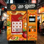 it’s the reality of the touch-screen pizza vending machine in Southeast Asia