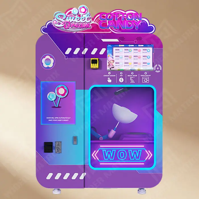 The Fully automatic cotton candy vending machine WM980 from Wider Matrix