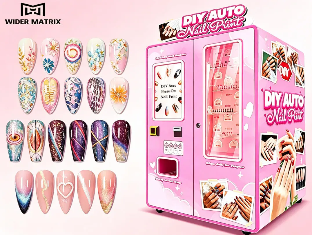 How much money can a nail vending machine make per month