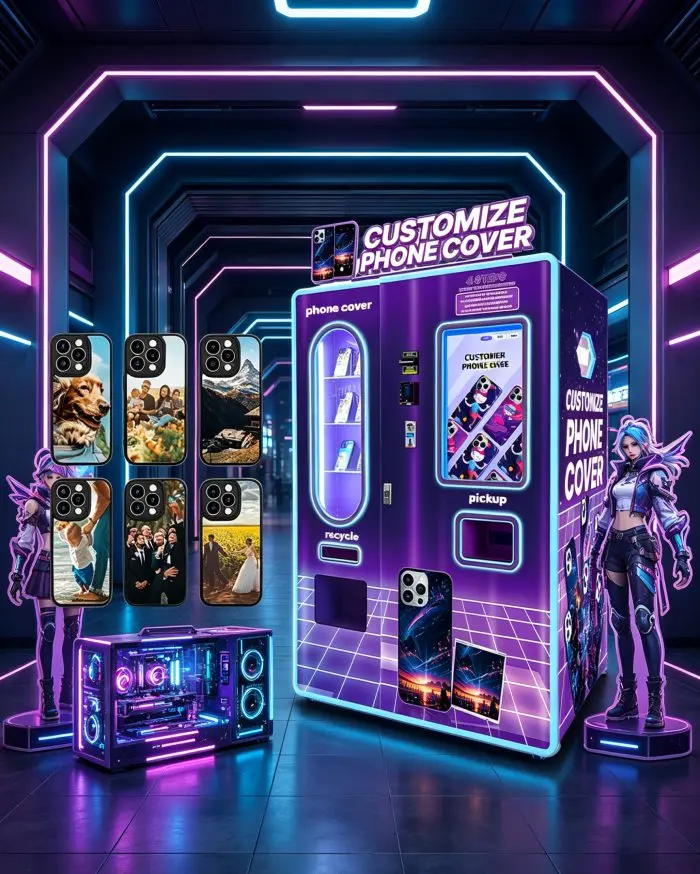 a Fully Automatic Customize Phone Case Vending Machine