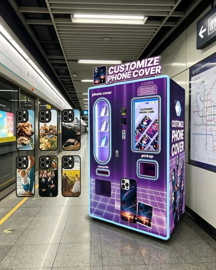 Fully Automatic Customize Phone Case Vending Machine