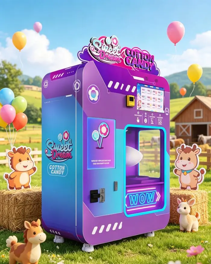 Consider a Cotton Candy Factory Vending Machine