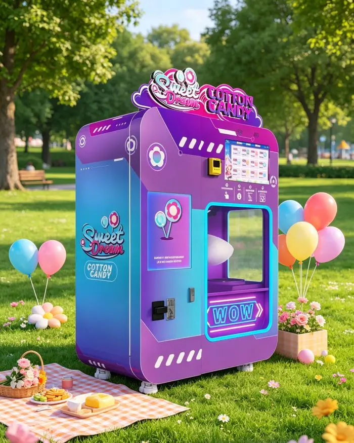 Specialty machines like cotton candy vending machines