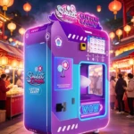 a Fully automatic cotton candy vending machine WM980