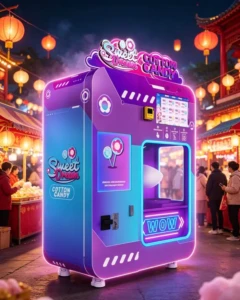 a Fully automatic cotton candy vending machine WM980
