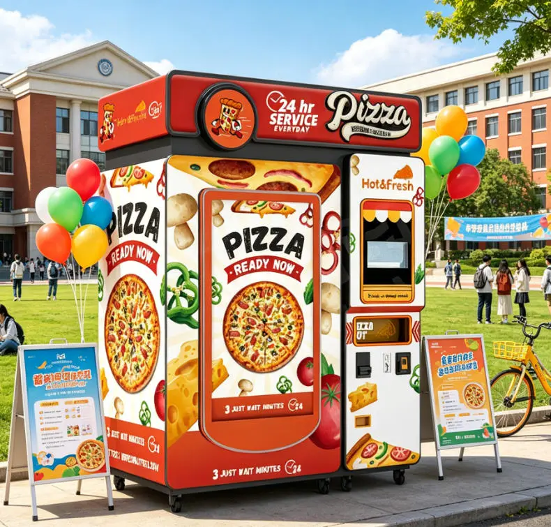 Consider the WM660 Self-Service Pizza Vending Machine.