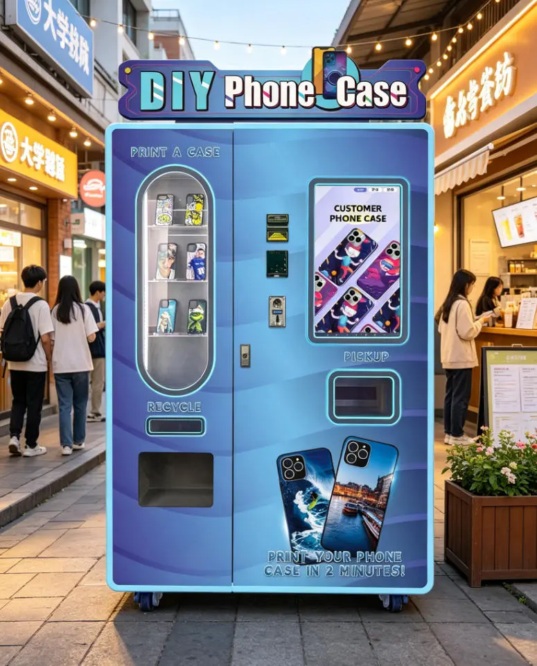Comparación de diferentes tipos de máquinas expendedoras de fundas para celular
