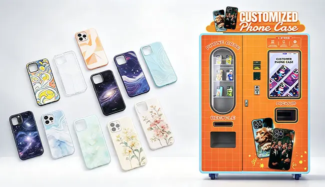 Modern phone case vending machine advantages for retail and high-margin profits