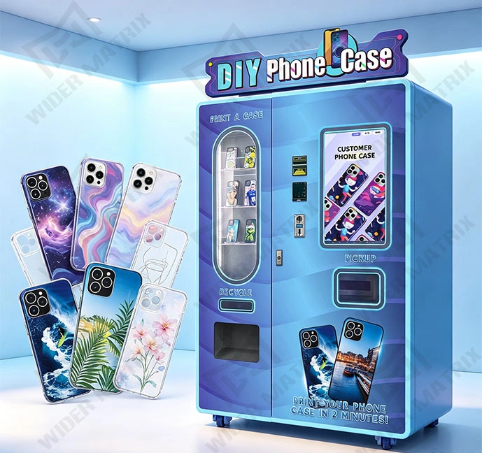 AI cotton candy vending machine USA supplier in a modern mall setting