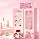 Nail art vending machine USA in a modern mall setting