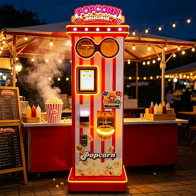 A Custom Branding Popcorn Vending Machine