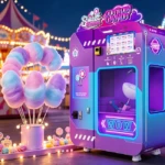 سعر آلة بيع حلوى القطن الفاخرة في الولايات المتحدة الأمريكية - آلة حديثة في أحد مراكز التسوق