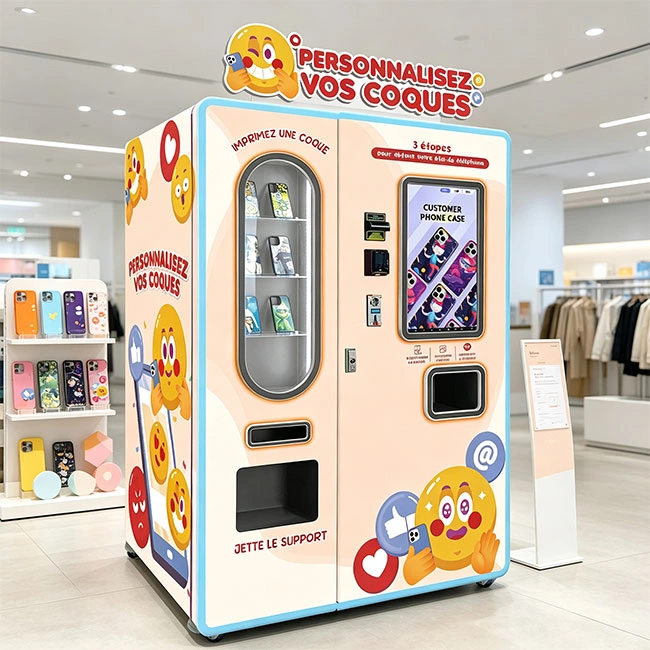 Infographic showing ROI timeline for phone case vending machine in Los Angeles mall
