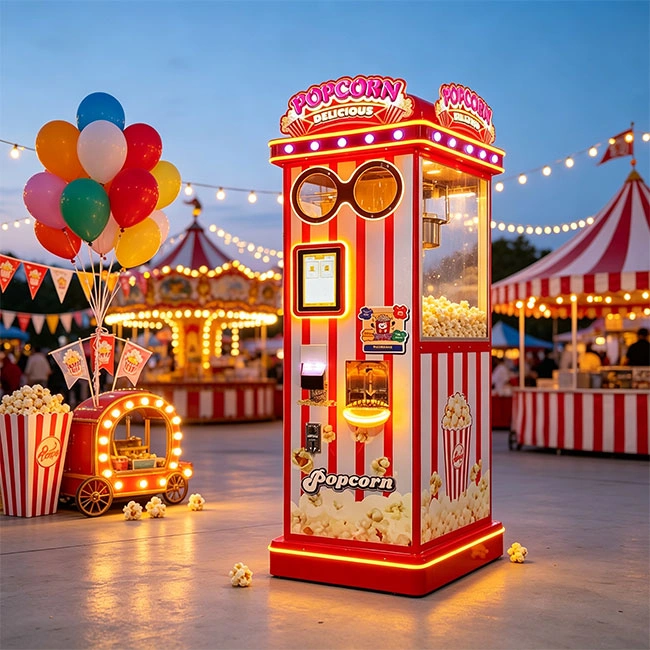 Profit chart showing ROI for a popcorn vending machine UK investment