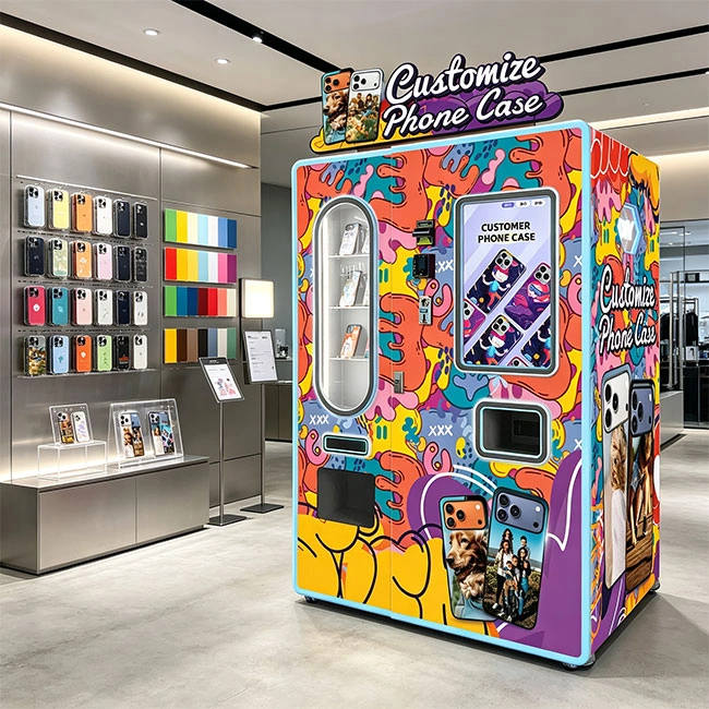 He invested in the Fully Automatic Customize Phone Case Vending Machine from Wider Matrix.