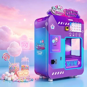 Unmanned Cotton Candy Vending Machine USA