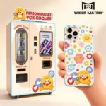 Infographic showing the cost breakdown of making a phone case including materials, mold, and labor