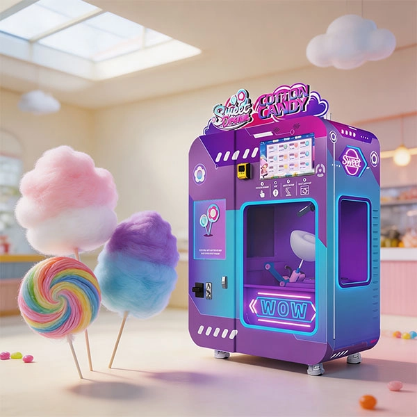 cotton candy vending machine ROI analysis American business