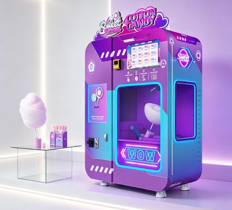 a Fully automatic cotton candy vending machine WM980