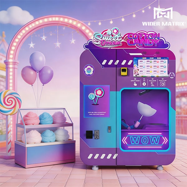 ROI timeline showing payback period for an automatic cotton candy vending machine