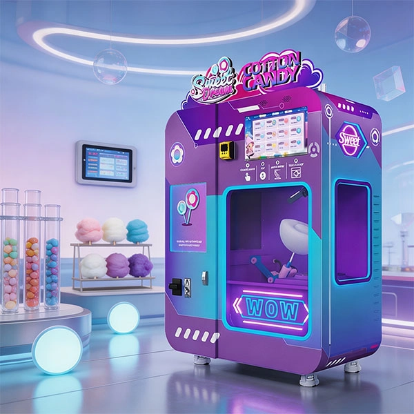 Customer success story with Wider Matrix cotton candy vending machine