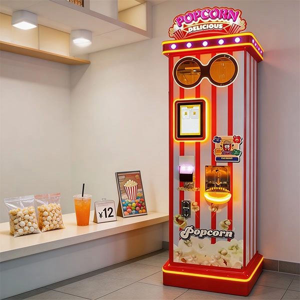 Fresh popcorn vending machine ROI analysis chart