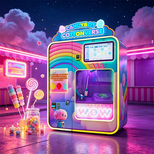 WM980 Plus cotton candy vending machine from China supplier