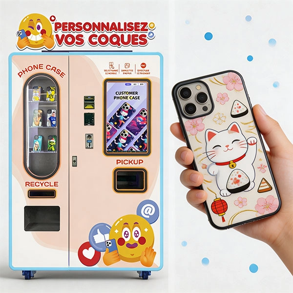 Wider Matrix sells the fully automatic customize phone case vending machine directly