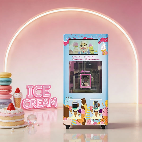 Where an ice cream vending machine works well