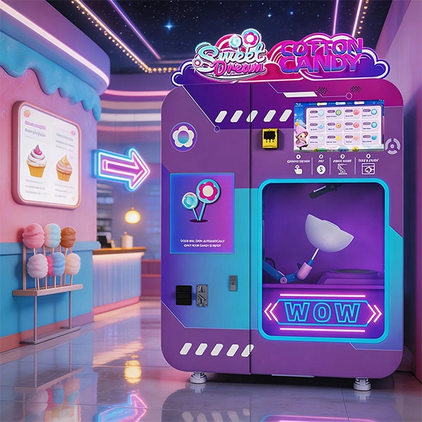 The right cotton candy vending machine for amusement parks should match the park’s traffic