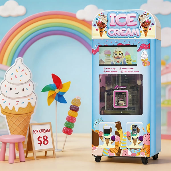 The Ice Cream Vending Machine WM550 is a 24/7
