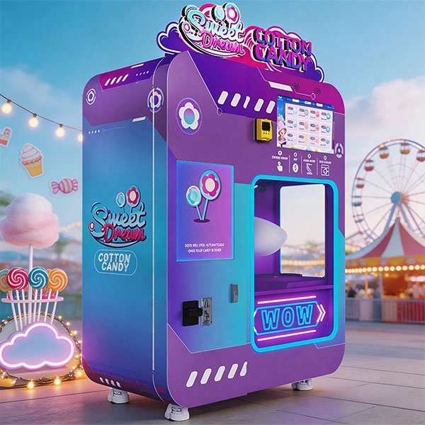 the fully automatic cotton candy vending machine WM980 page