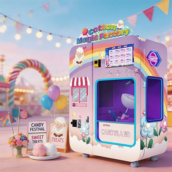 Custom Cotton Candy Vending Machine