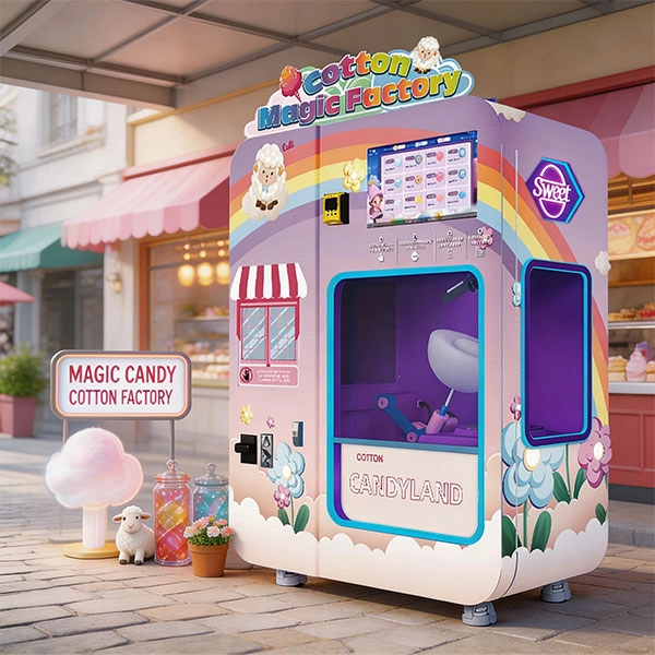 How the Custom Cotton Candy Vending Machine Works, Step by Step