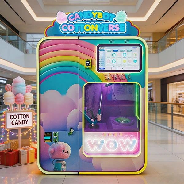 the fully automatic cotton candy vending machine WM980 page