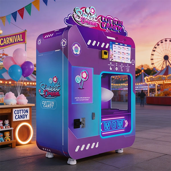 What an Automated Cotton Candy Vending Machine Actually Is