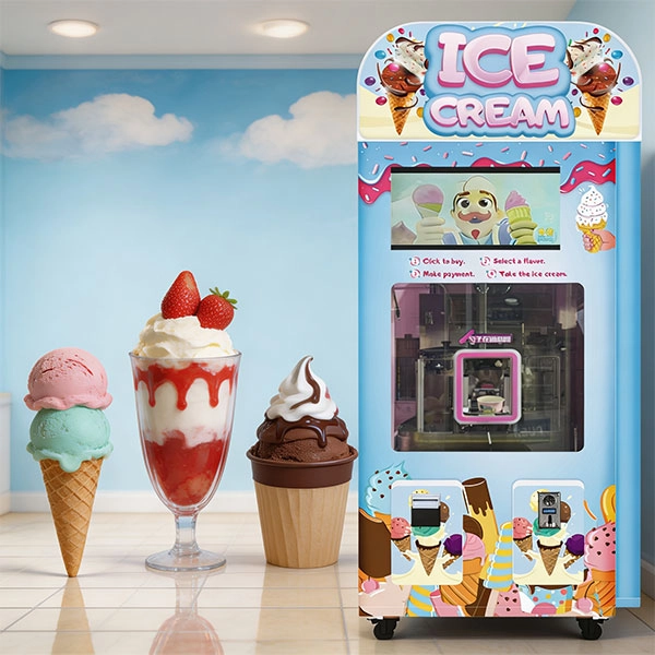 Small ice cream machine.