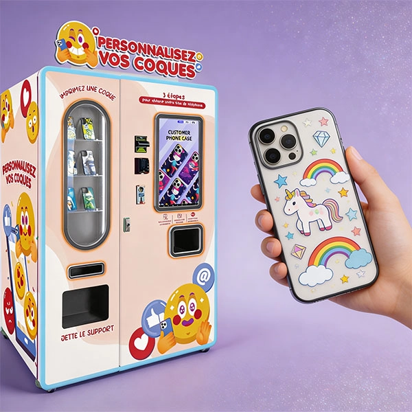 Argumentos comerciales a favor de una máquina expendedora de fundas personalizadas para celular