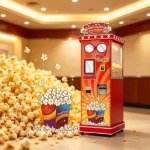 Máquina expendedora de palomitas de cine: el modelo de negocio de botanas para cines que realmente funciona