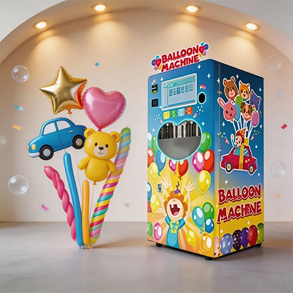 a kids balloon vending machine can sell 30 to 50 balloons a day.