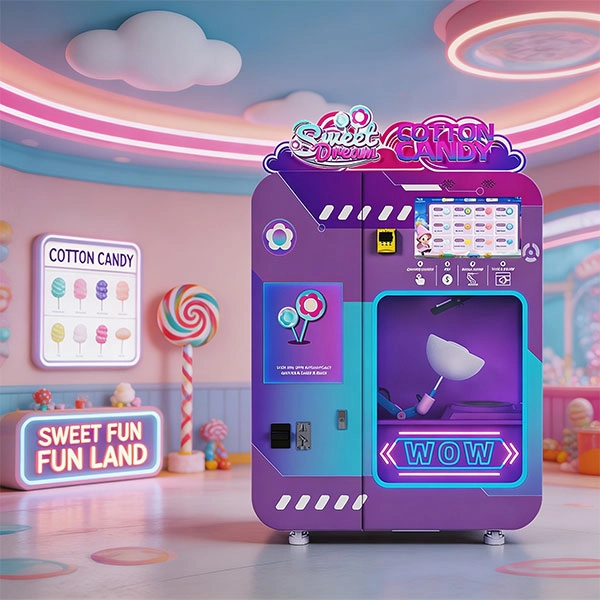 the Fully automatic cotton candy vending machine WM980