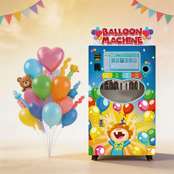 What is a self-service balloon vending machine