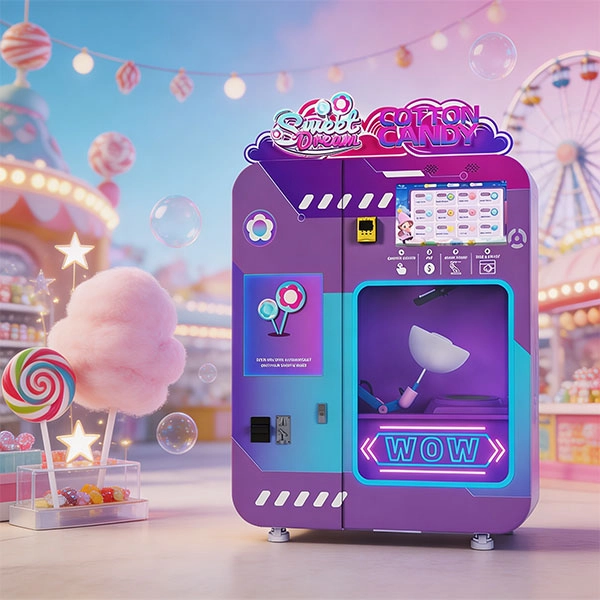 the fully automatic cotton candy vending machine WM980