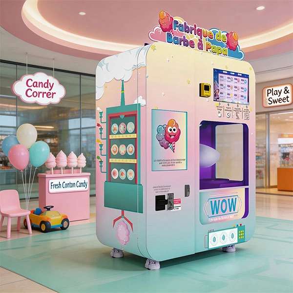 Wider Matrix wrote a separate cotton candy vending machine for theme parks guide
