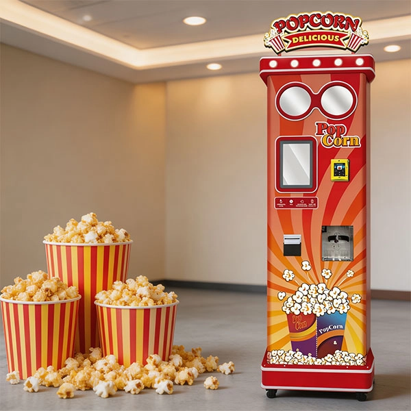 Their WM680 popcorn vending machine is fully automatic.