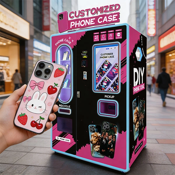 What is a phone case vending machine called in different settings