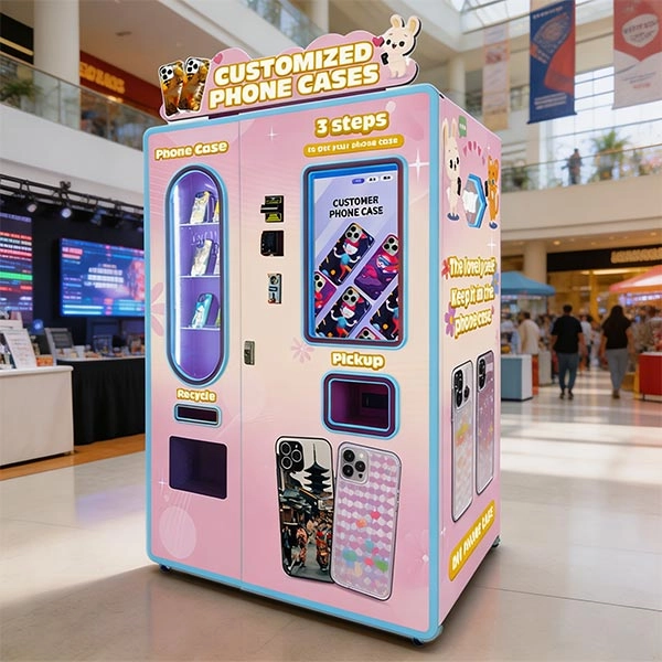 phone case vending machine project at a Los Angeles shopping mall 1-1