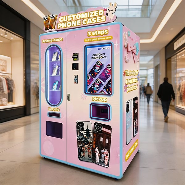 phone case vending machine project at a Los Angeles shopping mall 2-2