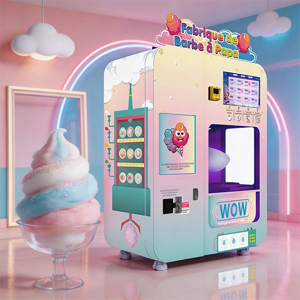 there is a guide to the fully automatic cotton candy vending machine WM980